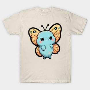 Blue fluffy moth T-Shirt